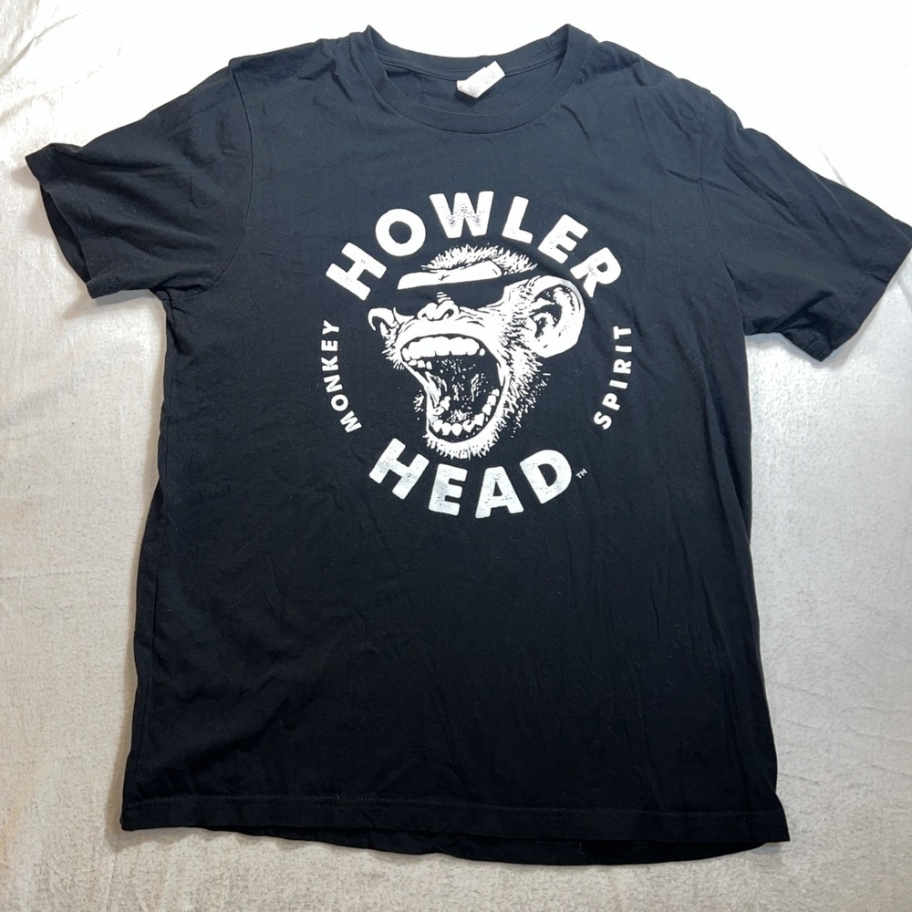 Bella Canvas Men's XL Black Graphic Tee Monkey Spirit Fowler Head T‑Shirt